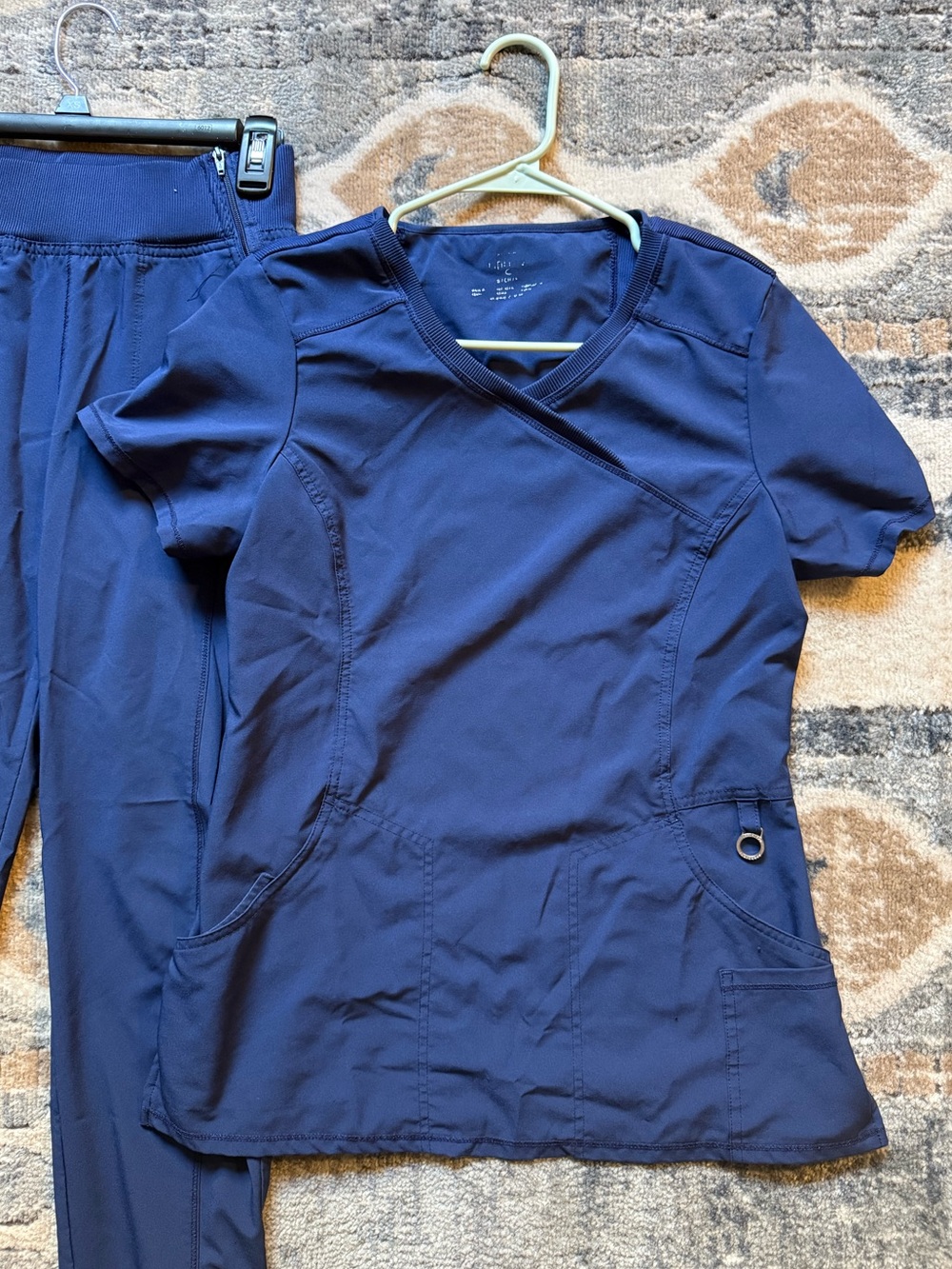 Cherokee Infinity Women's Navy Blue Small Scrub Sets (2) - Picture 6 of 9